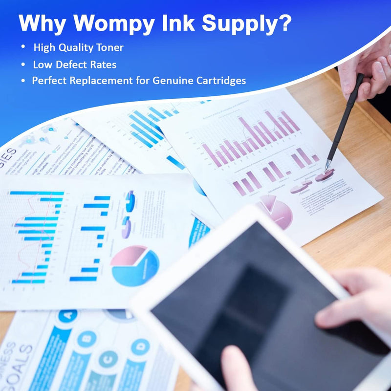 Wompy Ink Supply Compatible HP 67 XL Cartridges 2 Pack