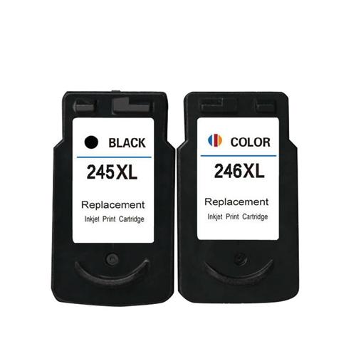2 Pack Compatible Canon PG-245XL and CL-246XL (PG 245, CL 246, PG-243, CL-244) Ink Cartridges (Black, Tri color) - Wompy Ink Supply