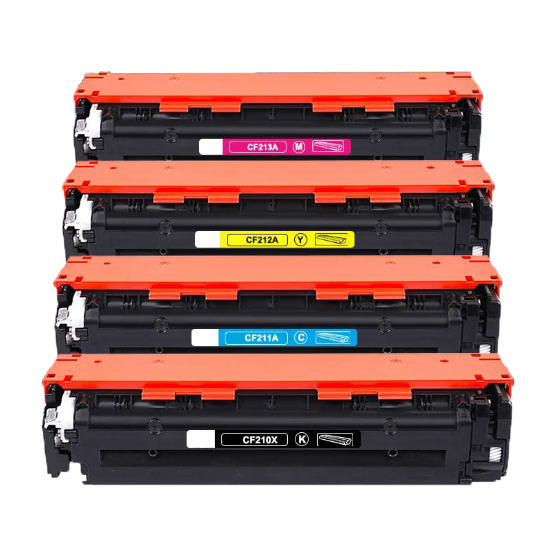 4 Pack Compatible HP 131A CF210A 131X CF210X Toner (Black, Cyan, Magenta, Yellow) - Wompy Ink Supply