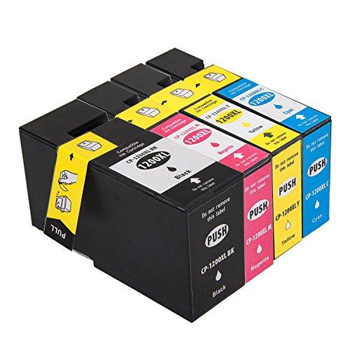 4 Pack Compatible Canon PGI-1200XL (PGI 1200XL, PGI 1200) Ink Cartridges (Black, Cyan, Magenta, Yellow) - Wompy Ink Supply